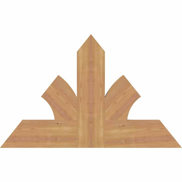 Ekena Millwork Richland Timber Gable Bracket, Western Red Cedar, 36"W x 23"H x 1 1/2"D x 5 1/2"F, 15/12 Pitch GBW036X23X0206RIC00SWR - main